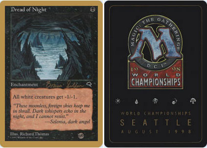 Dread of Night - Sideboard - Brian Selden - 1998 - Magic the