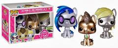 My Little Pony Series - #01, #05 & #07 - Metallic DJ Pon-3, Dr. Hooves & Derpy Hooves