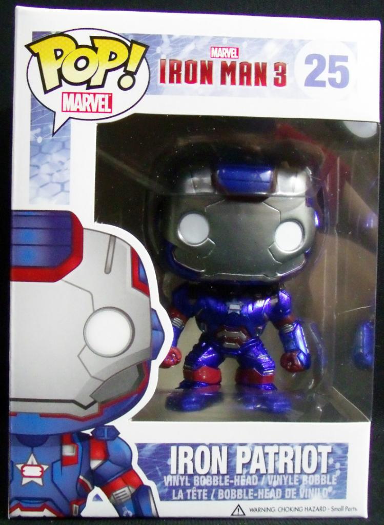 Marvel Series - #25 - Metallic Iron Patriot [Hot Topic]