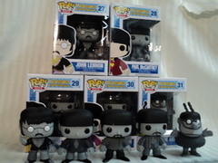 Rock Series - #27, #28, #29, #30 & #30 - Beatles B&W 5 PC Vinyl Figure 