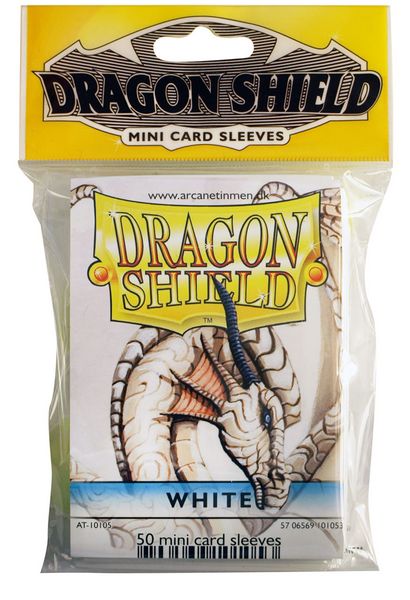 Dragon Shield Mini Card Sleeves (50 ct) - White