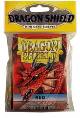 Dragon Shield Mini Card Sleeves (50 ct) - Red