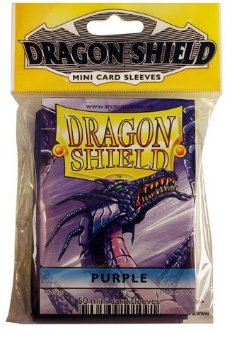 Dragon Shield Mini Card Sleeves (50 ct) - Purple