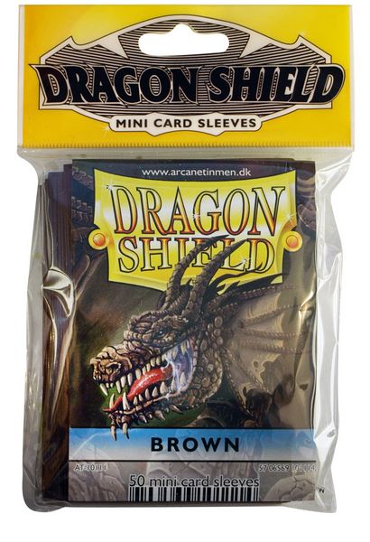 Dragon Shield Mini Card Sleeves (50 ct) - Brown