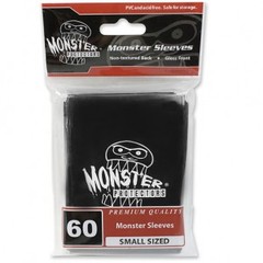 Monster Gloss Logo Small Sleeves (60ct) - Black