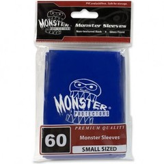 Monster Gloss Logo Small Sleeves (60ct) - Blue