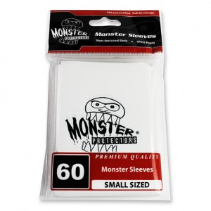 Monster Gloss Logo Small Sleeves (60ct) - White
