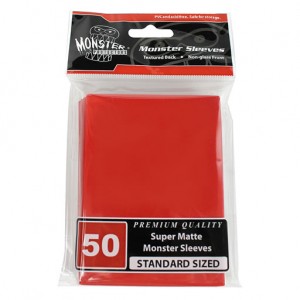 Monster Matte Sleeves (50ct) - Red