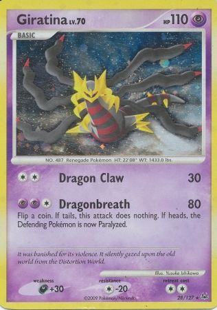 Giratina - 28/127 - Cosmos Holo Rebellion Theme Deck Exclusive