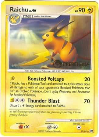 Raichu - 27 - Promotional - Prerelease Stamp Prerelease Promo