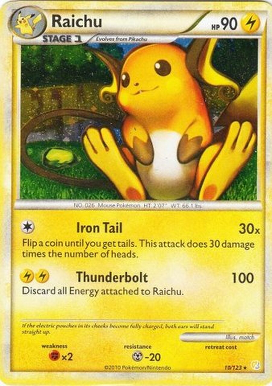 Raichu - 10 - Promotional - Cracked Ice Holo Players Pack Exclusive
