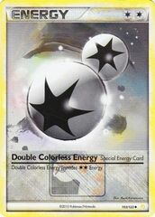 Double Colorless Energy - 103/123 - Crosshatch Holo Pokemon league Oshawott Season 2011 Promo