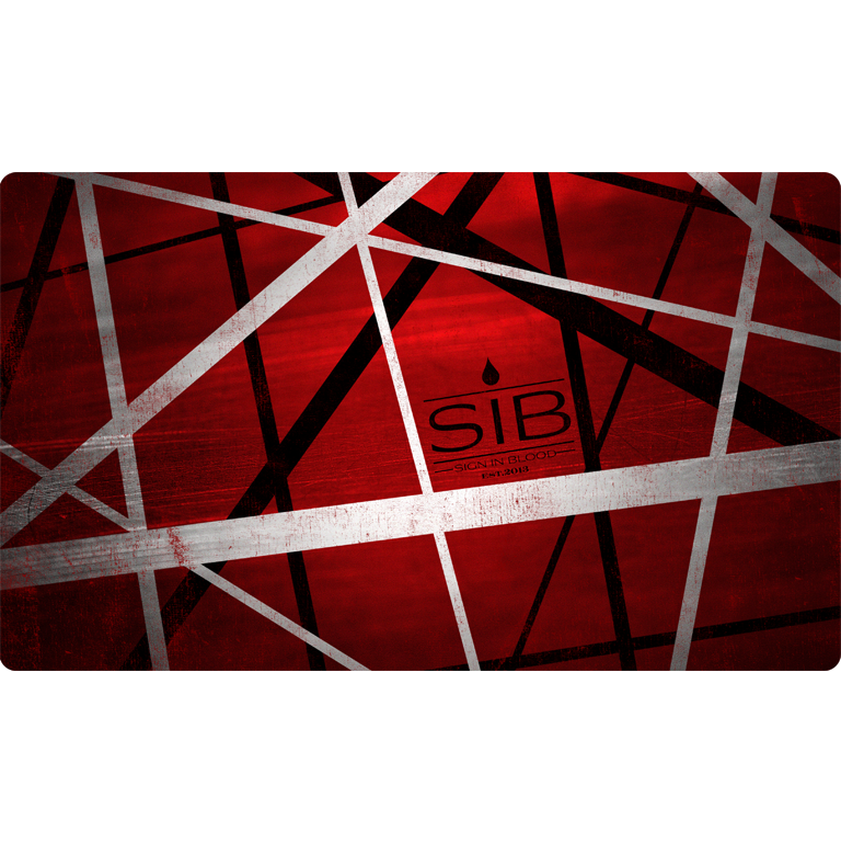 Sign in Blood Stripes Playmat