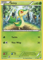 Snivy - 1/114 - Promotional - Crosshatch Holo Pokemon League Snivy Season 2011