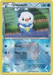 Oshawott - 27 - Promotional - Crosshatch Holo Pokemon League Oshawott Season 2011