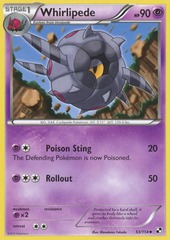 Whirlipede - 53 - Promotional - Crosshatch Holo Pokemon League Insect Season 2011