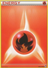 Fire Energy - 106 - Promotional - Crosshatch Holo Pokemon League Basic Season 2011