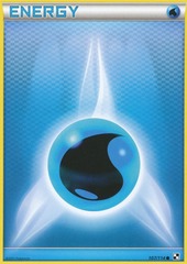 Water Energy - 107 - Promotional - Crosshatch Holo Pokemon League Freeze Season 2012