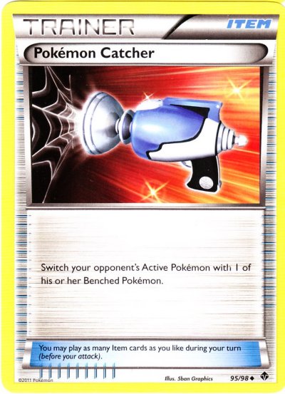 Pokemon Catcher - 95 - Promotional - Crosshatch Holo 2012 Player Rewards