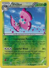 Vivillon (Meadow [Pink]) - 17/146 - Holo Rare - Reverse Foil