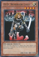 D.D. Warrior Lady - LCYW-EN215 - Rare - Unlimited Edition