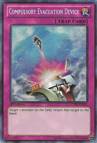 Compulsory Evacuation Device - LCYW-EN291 - Secret Rare - Unlimited Edition