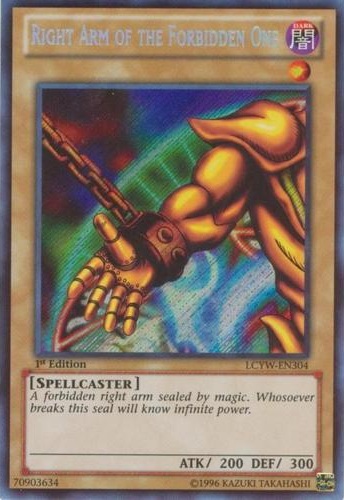 Bras droit de lInterdit - LCYW-EN304 - Secret Rare - edition illimitee // Legendary Collection 3: Yugis World