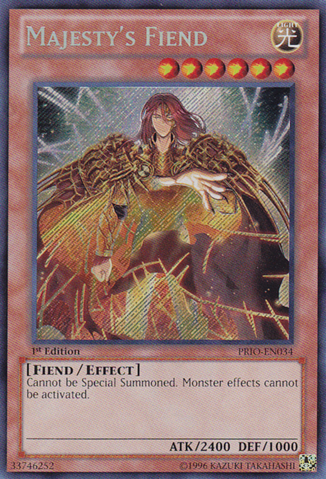 Majestys Fiend - PRIO-EN034 - Secret Rare - Unlimited Edition