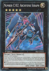 Number C102: Archfiend Seraph - PRIO-EN044 - Super Rare - Unlimited Edition