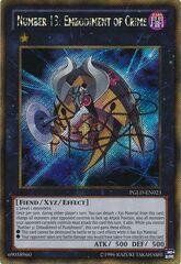 Number 13: Embodiment of Crime - PGLD-EN023 - Gold Secret Rare - Unlimited Edition