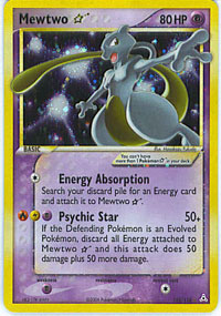 Pokemon Shining top mewtwo card