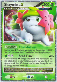 Shaymin Lv.X - 126/127 - Rare Holo