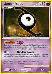 Unown [Z] - 72/132 - Uncommon