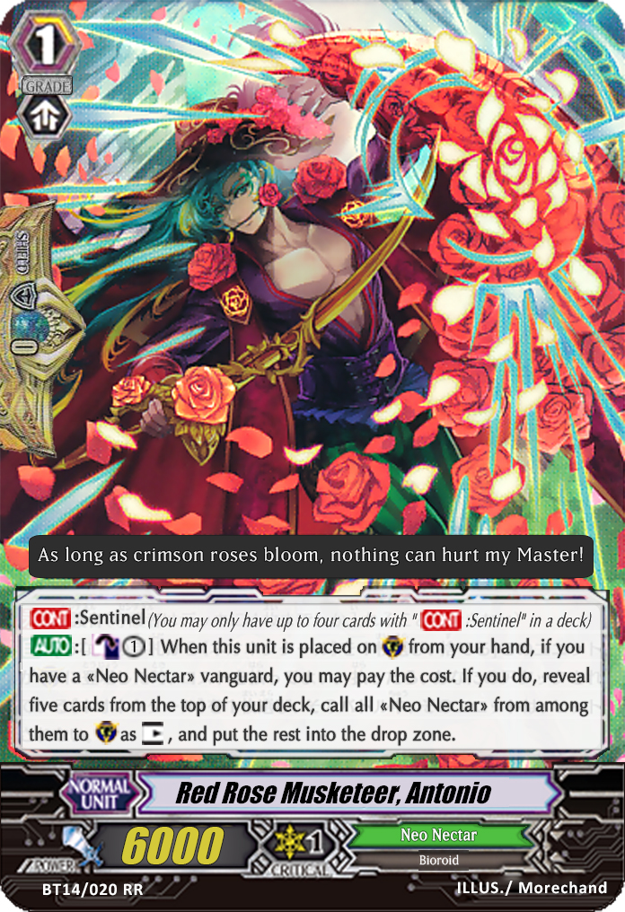 Red Rose Musketeer, Antonio - BT14/020EN - RR Red Rose Musketeer, Antonio - BT14/020EN - RR