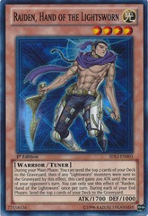 Raiden, Hand of the Lightsworn - SDLI-EN003 - Super Rare - 1st Edition