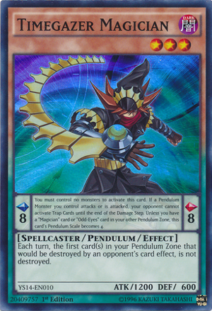 Timegazer Magician - YS14-EN010 - Super Rare - 1st Edition
