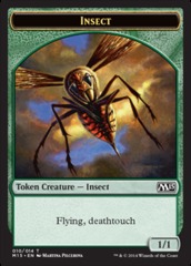 Insect 1/1 flying deathtouch Token (set aléatoire)