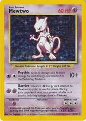 Mewtwo - 10/102 - Holo Rare - 1999-2000 Wizards Base Set Copyright Edition