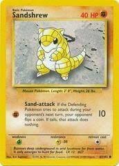 Sandshrew - 62/102 - Common - 1999-2000 Wizards Base Set Copyright Edition