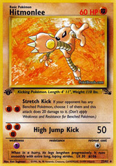 Hitmonlee - 22/62 - Rare - 1999-2000 Wizards Base Set Copyright