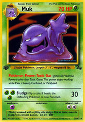 Muk - 28/62 - Rare - 1999-2000 Wizards Base Set Copyright