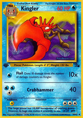 Kingler - 38/62 - Uncommon - 1999-2000 Wizards Base Set Copyright