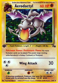 Aerodactyl (Prerelease Promo) - 1/62 - Holo Rare