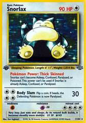 Snorlax - 11/64 - Holo Rare - 1999-2000 Wizards Base Set Copyright Edition