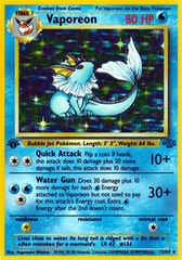 Vaporeon - 12/64 - Holo Rare - 1999-2000 Wizards Base Set Copyright Edition