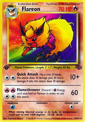 Flareon - 19/64 - Rare - 1999-2000 Wizards Base Set Copyright Edition