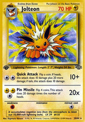 Jolteon - 20/64 - Rare - 1999-2000 Wizards Base Set Copyright Edition