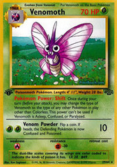 Venomoth - 29/64 - Rare - 1999-2000 Wizards Base Set Copyright Edition