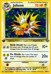 Jolteon - 4/64 - Holo Rare - 1999-2000 Wizards Base Set Copyright Edition