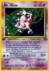 Mr. Mime - 6/64 - Holo Rare - 1999-2000 Wizards Base Set Copyright Edition